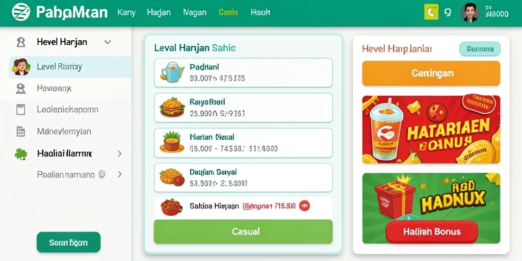 Tampilan antarmuka yang menarik dan modern.